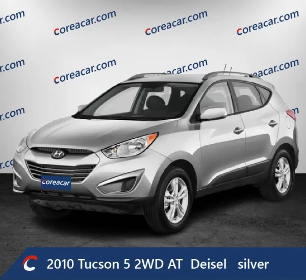 2010 Tucson 5 2WD AT  Deisel   silver